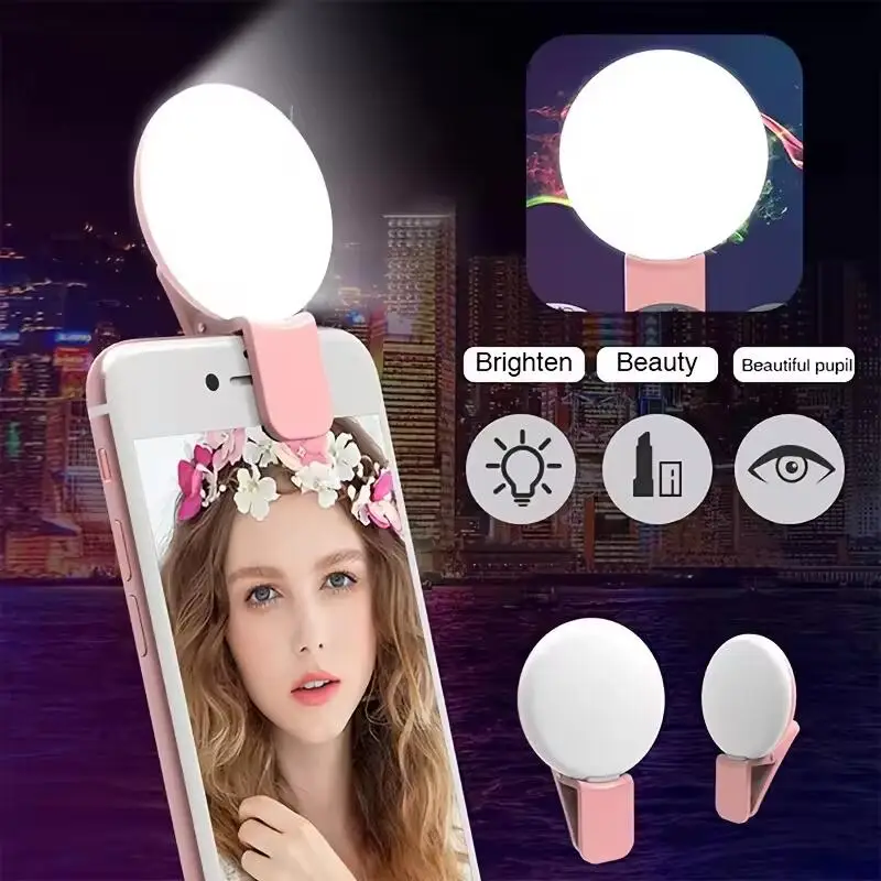 Photography Mobile Lighting - Przenośna, miniaturowa lampa pierścieniowa LED do