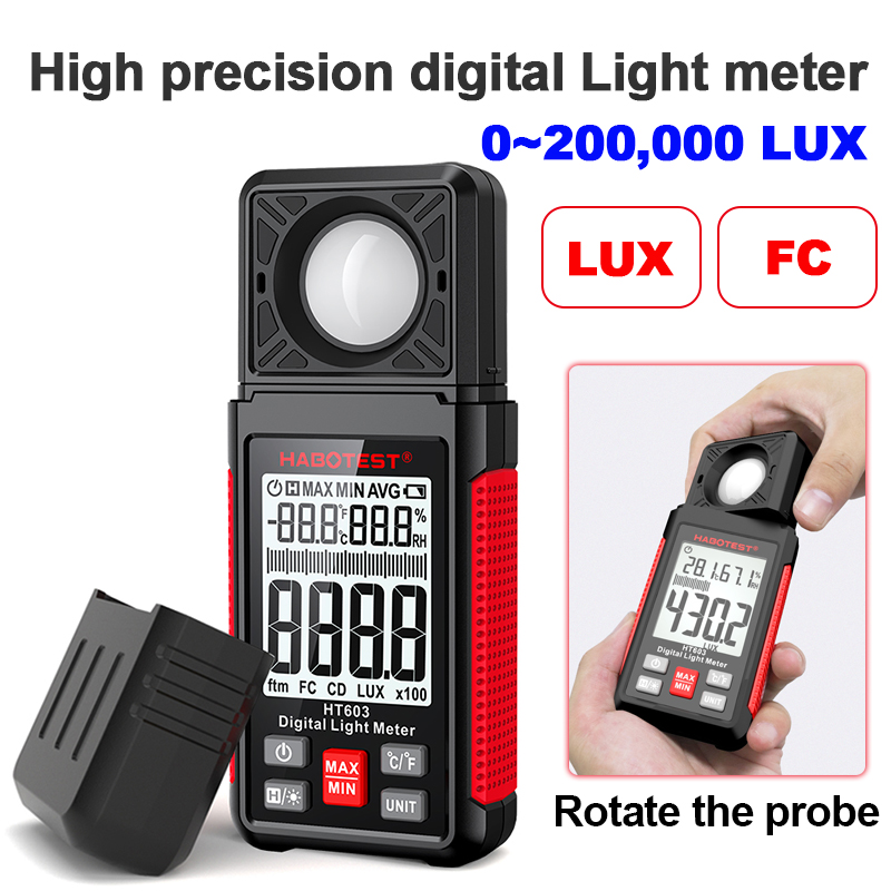 Cyfrowy luksomierz HT603 0~200 – Photography Lighting Meter recenzja i cena