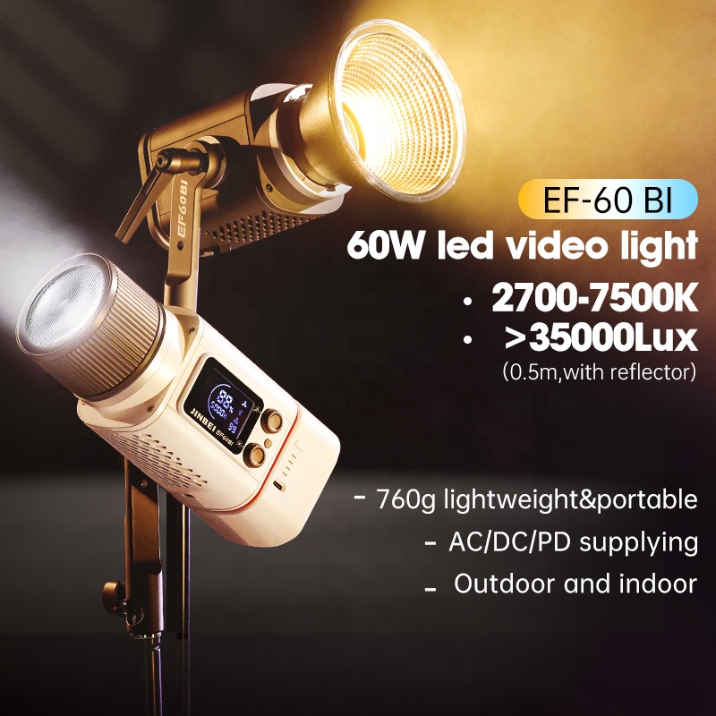 JINBEI EF-60BI 60W Przenośny,  – Photography Lighting Handheld recenzja i cena